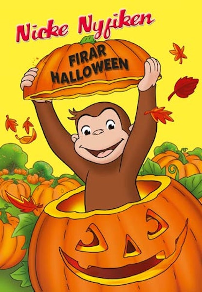 Nicke Nyfiken firar Halloween