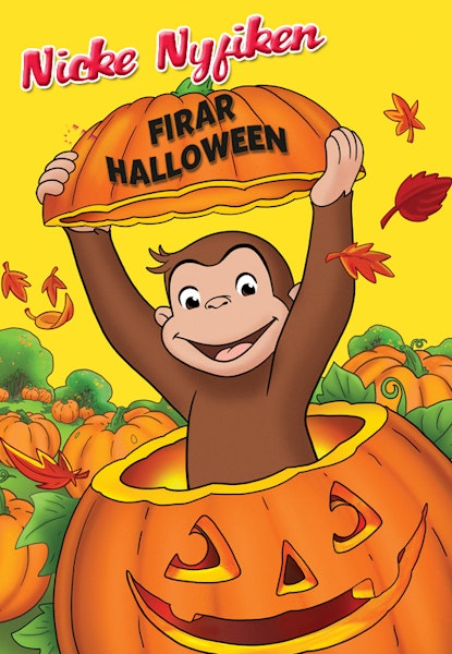 Nicke Nyfiken firar Halloween
