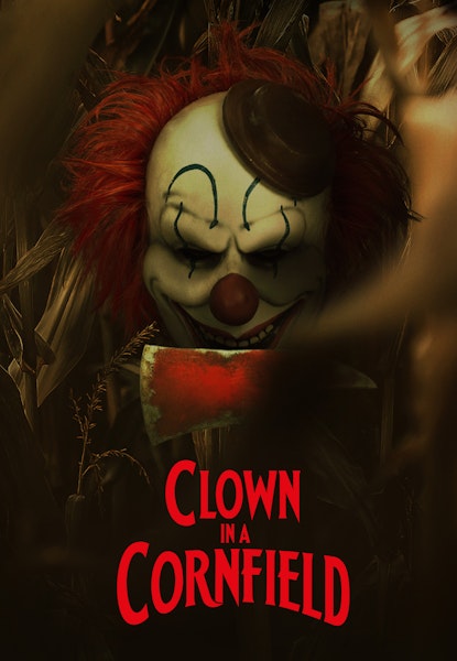 Clown in a cornfield