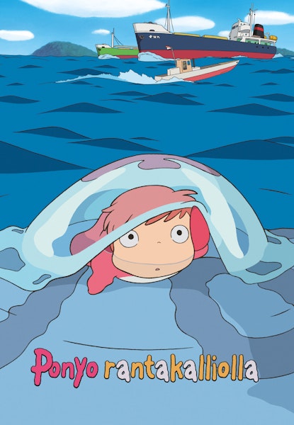 Ponyo rantakalliolla